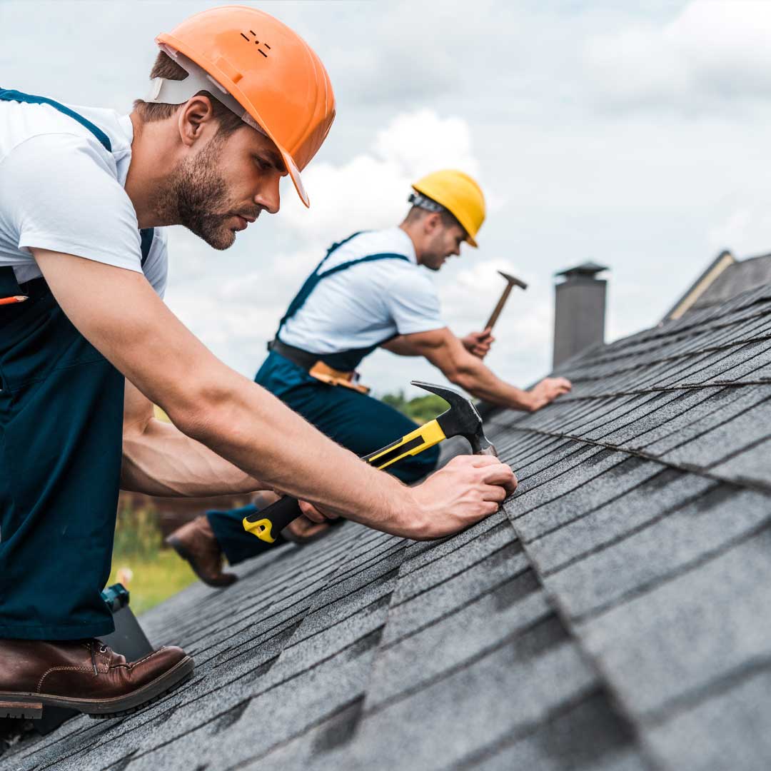 Roof repair technicians